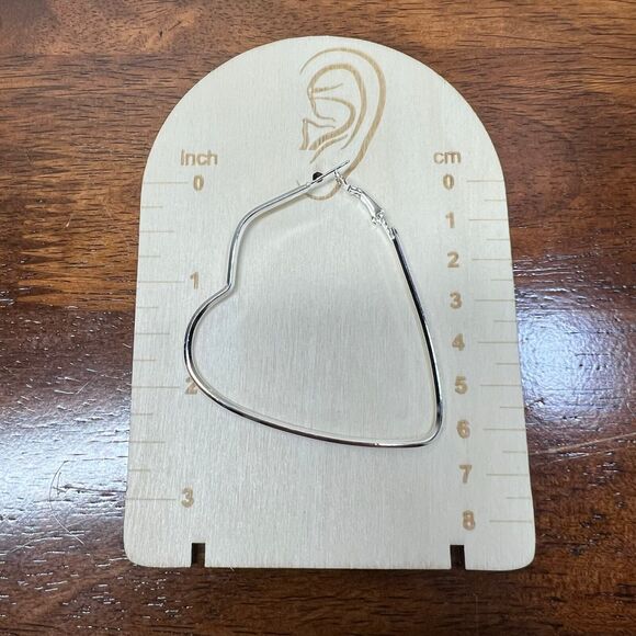 Earrings Silver color deco Design Hoop Trendy Deco 3 Earrings set pinup chicano - Picture 7 of 14